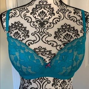 Betsey Johnson 34D lace push up bra